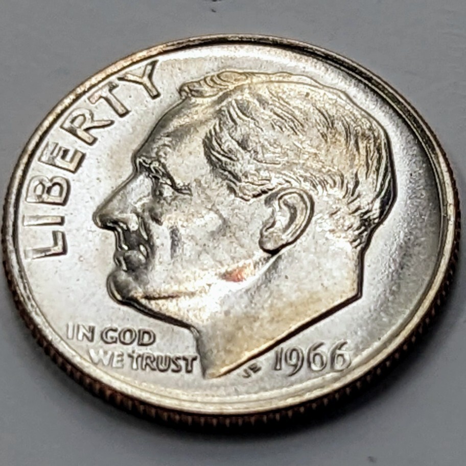 1966 SMS (SPECIAL MINT SET) ROOSEVELT DIME