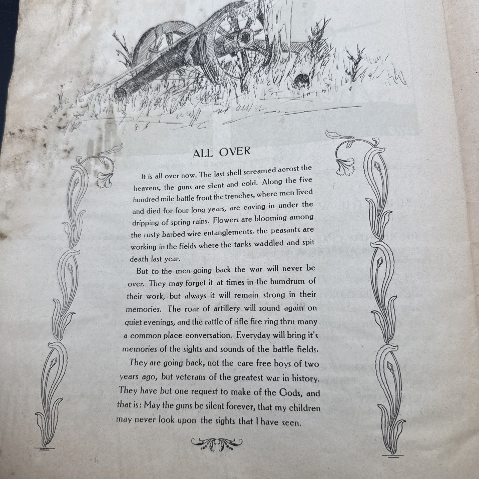 1919 THE SKIRMISHER Kinghts of Columbus Edition WWI 4th Infantry Division