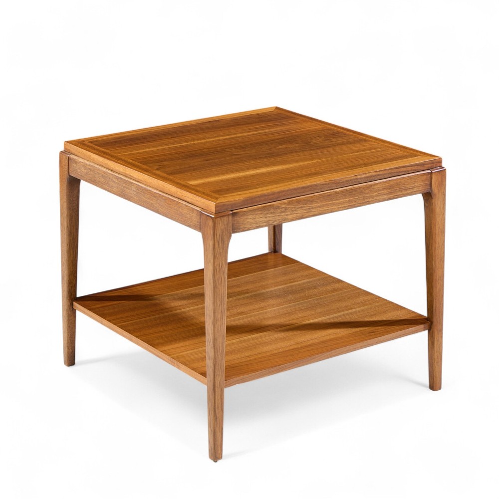 Lane Rhythm Mid Century Square Walnut Side End Table