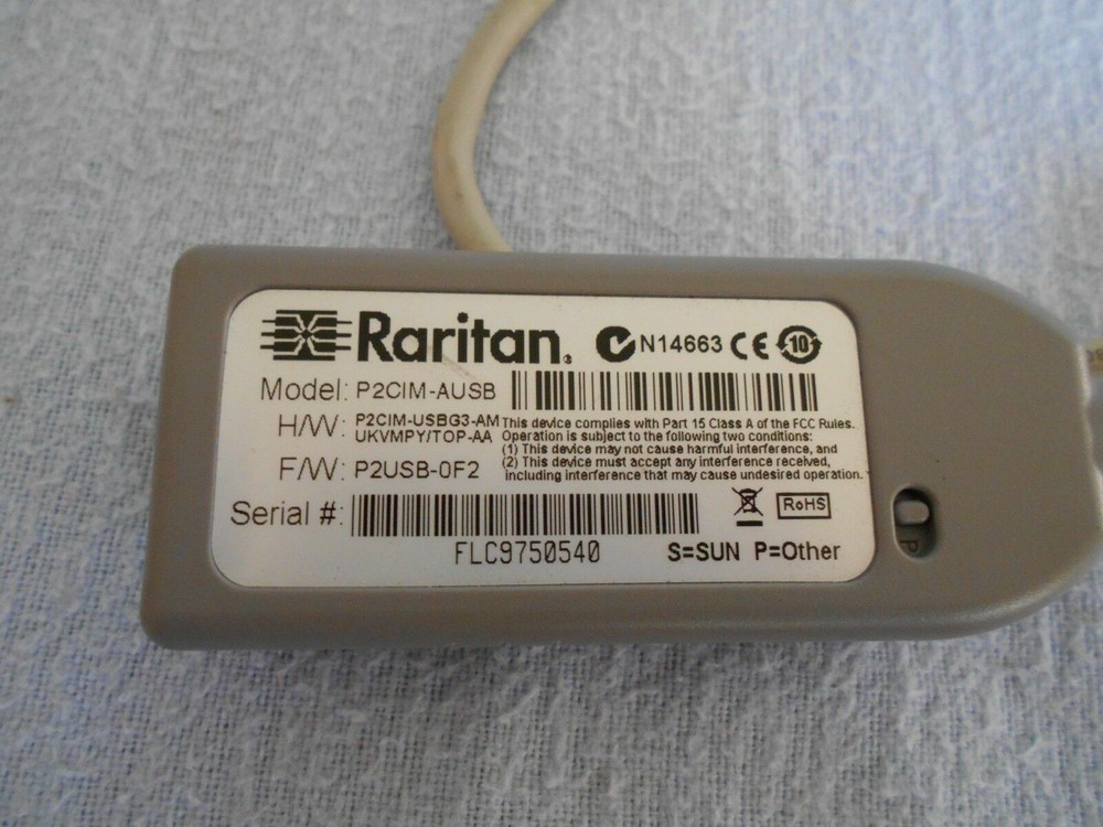 Raritan USB CIM Interface KVM Module CABLE P2CIM-AUSB