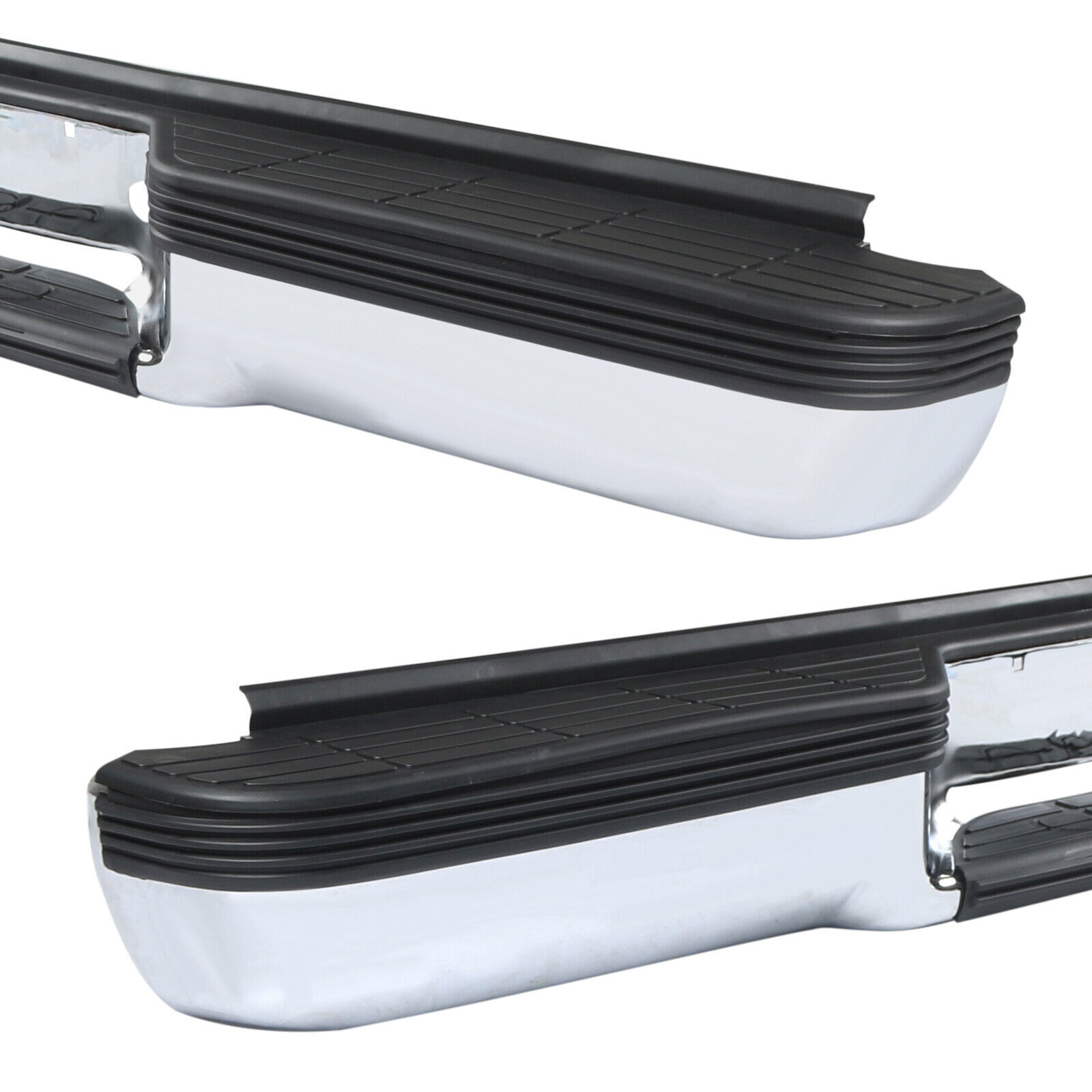 Rear Bumper For 1988-2000 Chevy Silverado GMC Sierra C/K 1500 2500 Chrome Steel