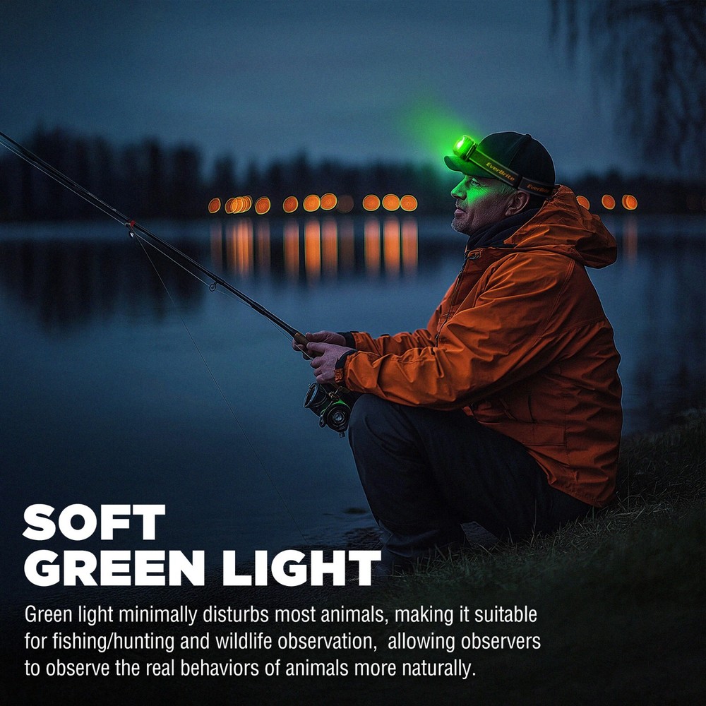 EverBrite Rechargeable Headlamp, 700 Lumens 6 Modes 60° Adjustable Plastic