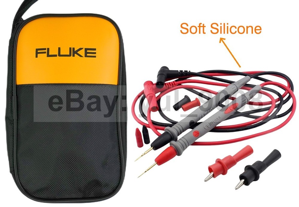 Multimeter Test Leads Kit Precision Sharp Probe Test Lead 1000V 10A + Soft Bag