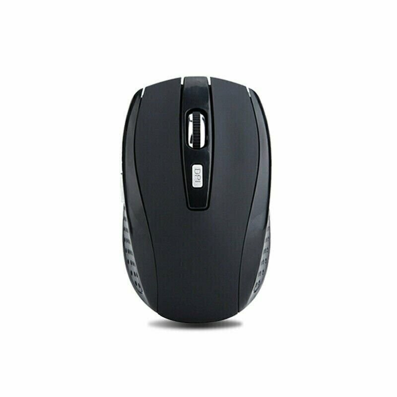Black Wireless Mouse Optical USB Laptop PC Computer 2.4GHZ DPI