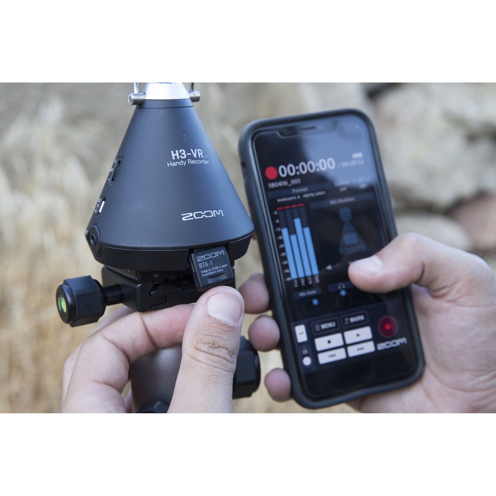 Zoom H3-VR Handy Audio Recorder with Built-In Ambisonics Mic Array Bundle