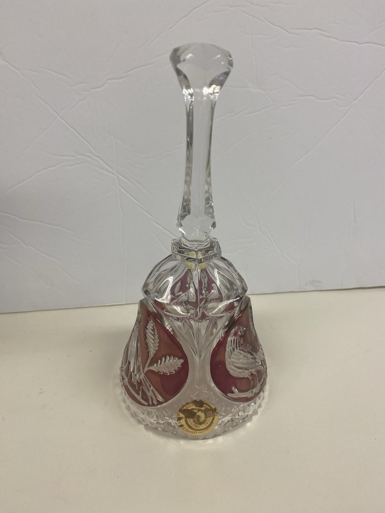 Crystal Ruby Red German Bleikristall Bell