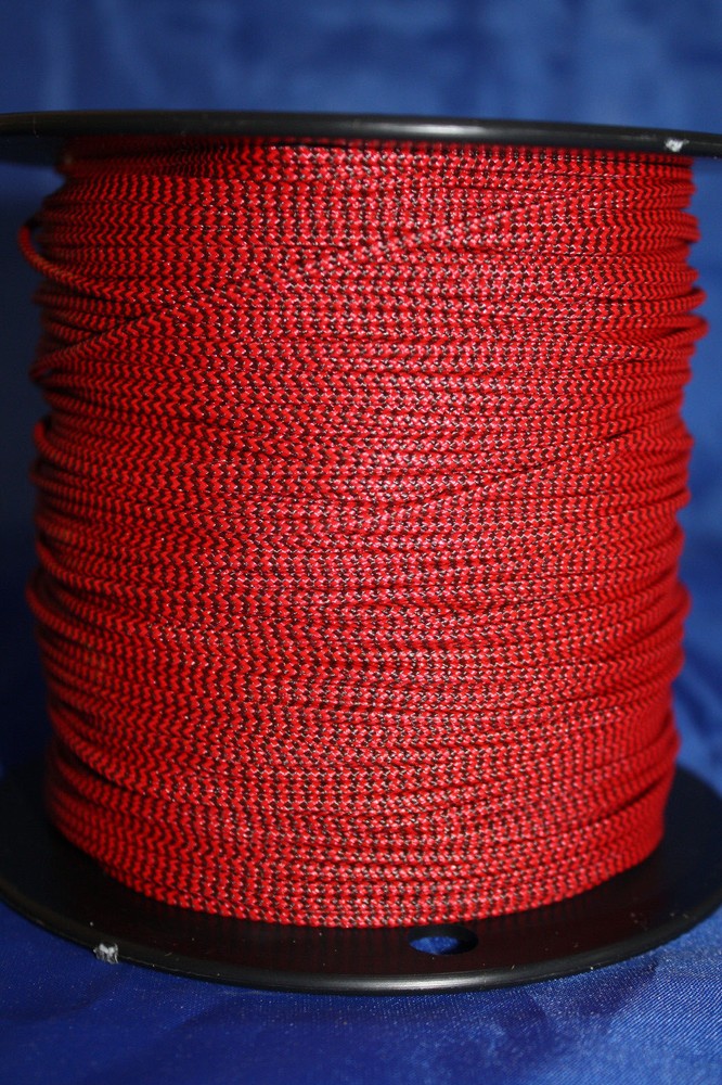 10' BCY Red & Black Speckled D Loop Material Bowstring Rope Drop Away Cord