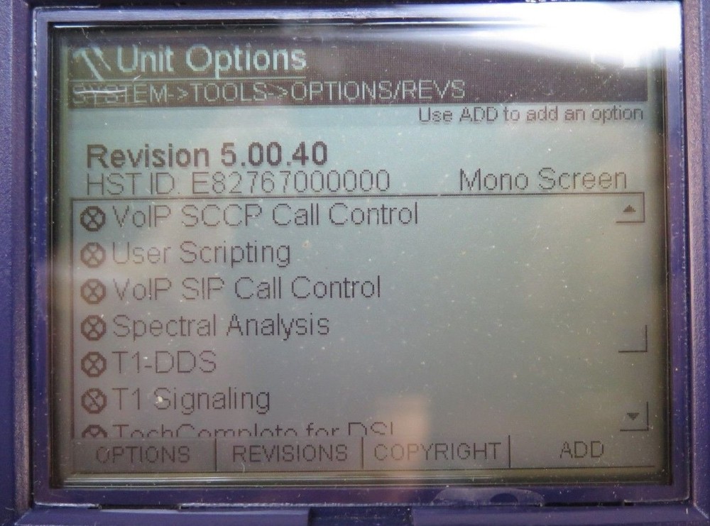 JDSU Acterna HST3000 SIM T1 Ethernet / Optical Tester w/ Soft Case