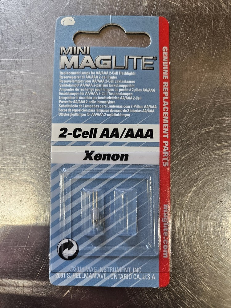Mini MAGLite Replacement Bulbs Xenon 2-Cell AA/AAA