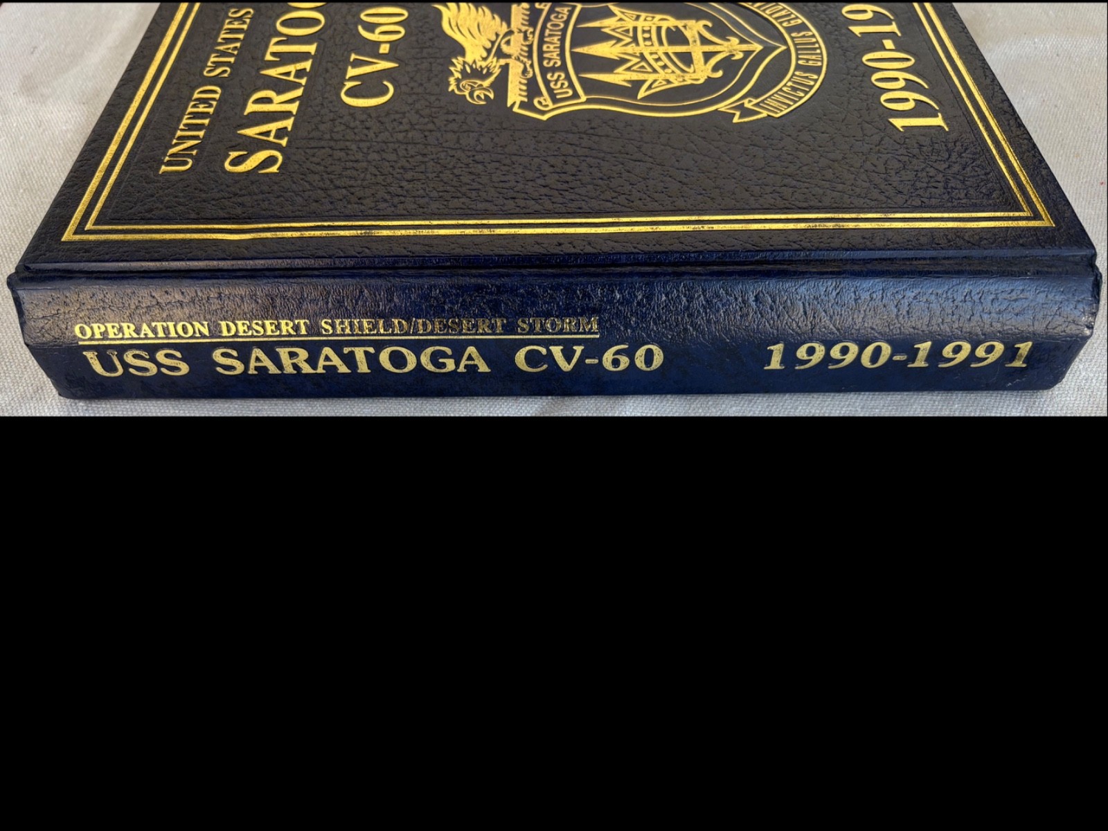 USS SARATOGA CV-60 Desert Shield & Desert Storm Deployment Cruise Book 1990-1991