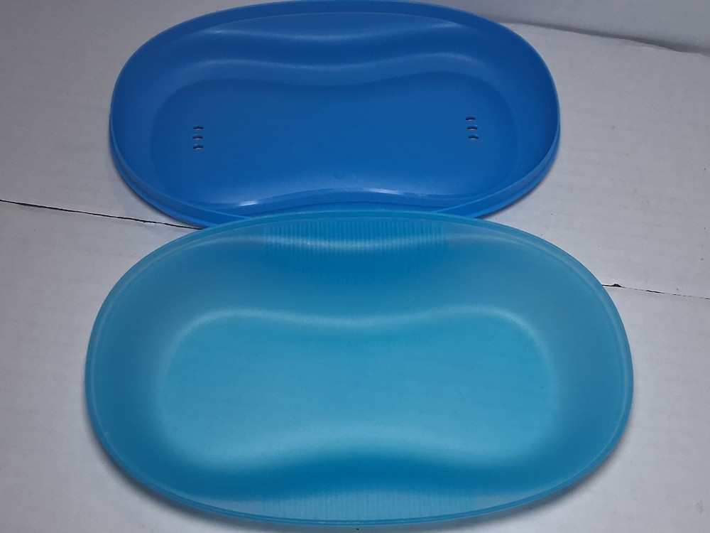 Tupperware Breakfast Maker Blue #7352a1 Microwaveable Omelette Egg Cooker