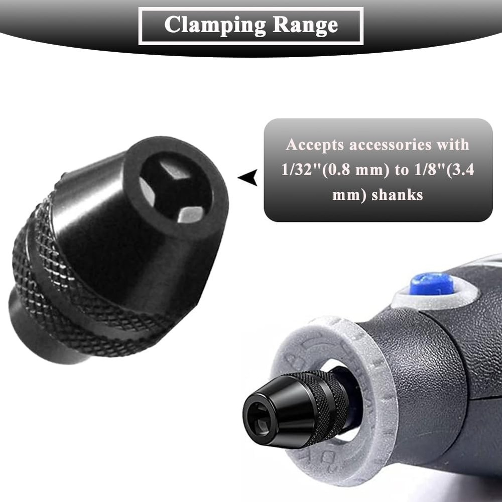 3pcs 4486 Ketyless Chuck for Dremel Multi Quick Change Keyless Chuck Replacement