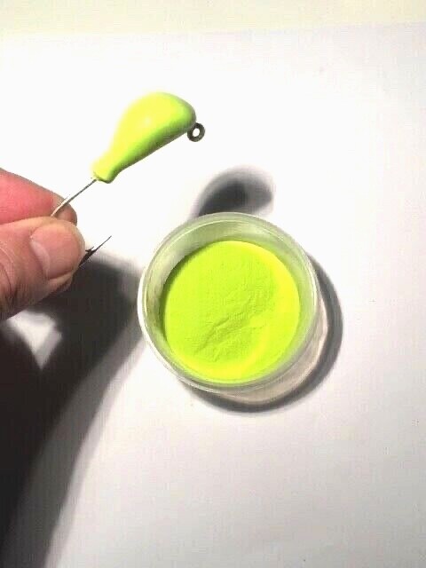 POWDER COAT PAINT -JIGHEAD, SPOONS- 1OZ JAR -10 STANDARD COLORS in store 2 -3oz