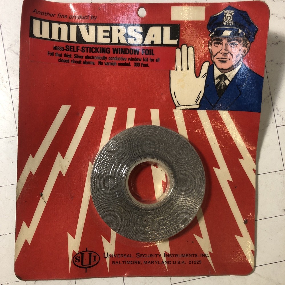 Universal Self-sticking Window Foil 883B Universal Security Instruments 300 FT