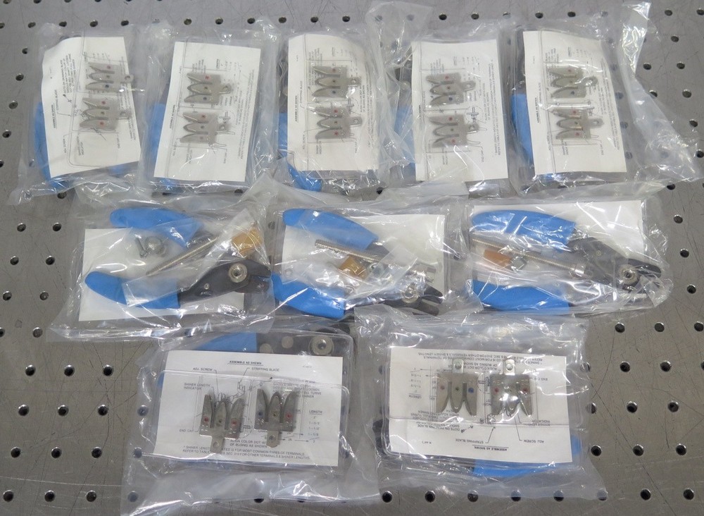 R201665 Lot (10) Jonard Tools Type Wire Cutter Kit