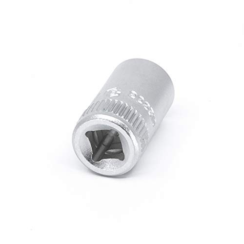 Genius Tools 222510 1/4" Dr. 10mm Hand Socket One Size, Silver