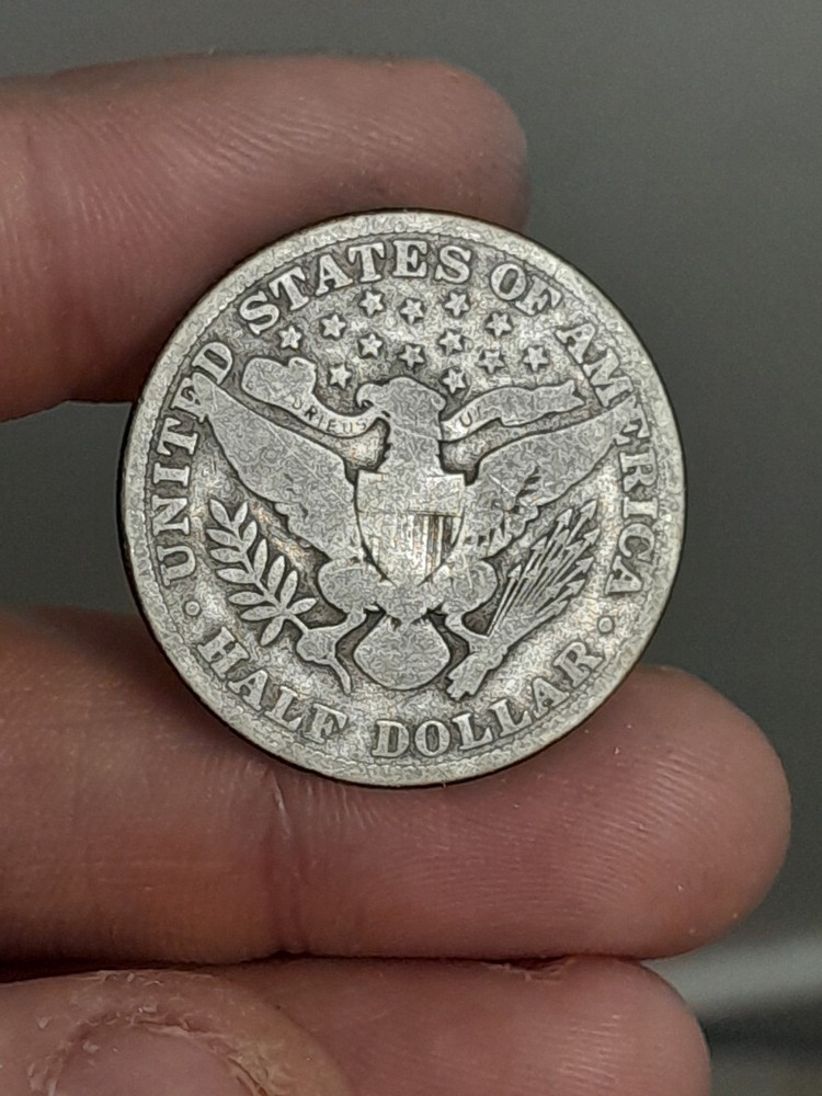 1908- P Barber Half Dollar #3