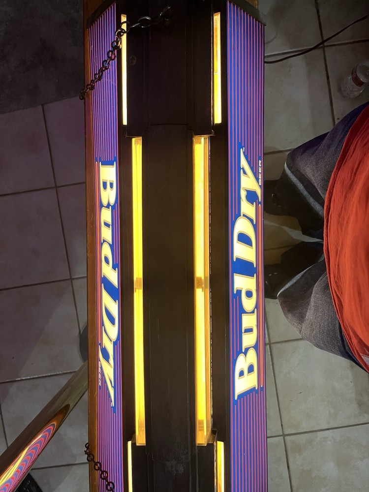 Vintage Bud Dry Pool Table Light