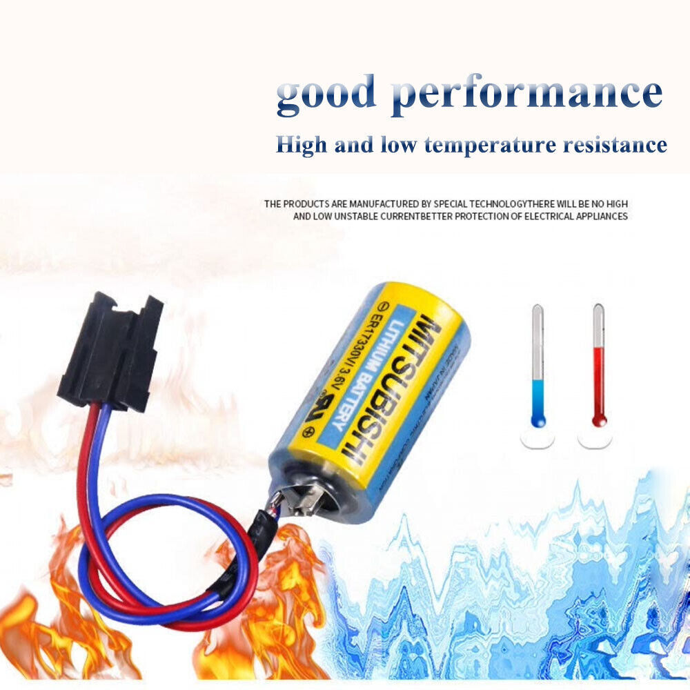 US Lot MR-BAT ER17330V/3.6V Mitsubishi A6BAT PLC Battery for FANUC CNC System