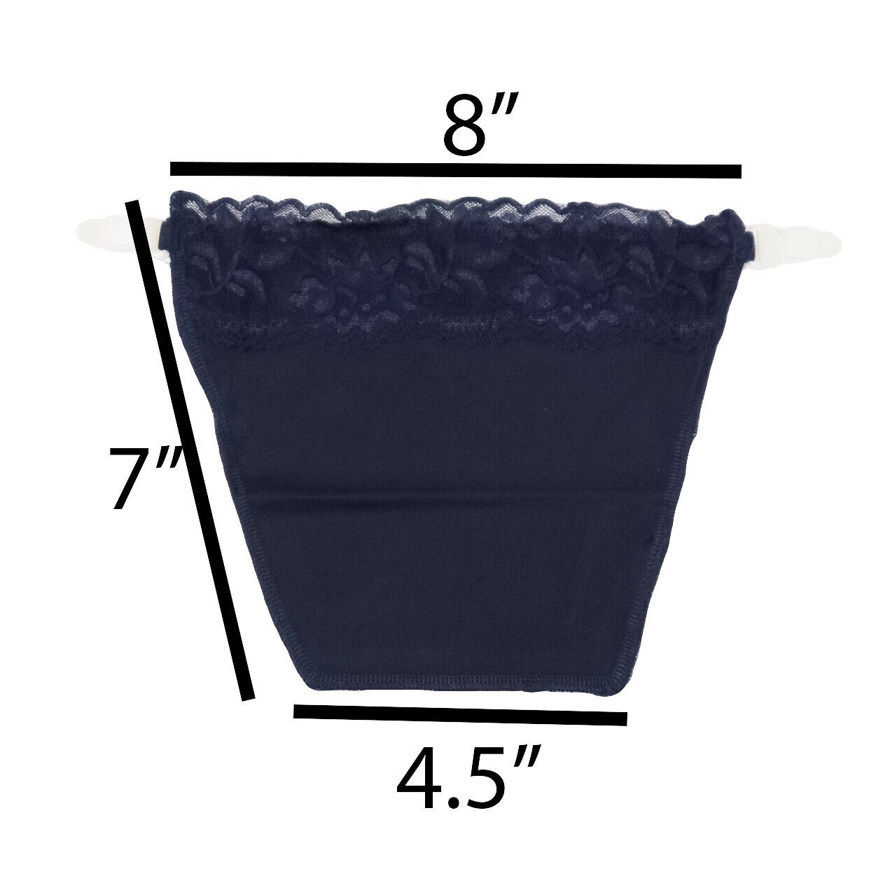 Cami Secret Set of 3 Clip-on Mock Camisoles, Navy, Ivory, Brown (As Seen on TV)