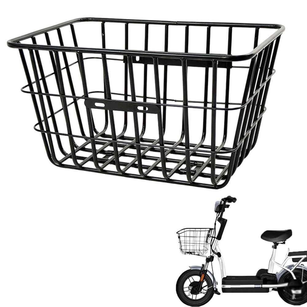 Bicycle Front Basket Includes Install Hardware Storage Carrying Accessories