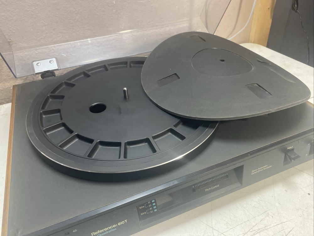 QUADRAFLEX REFERENCE 610T TURNTABLE / RECORD PLAYER (partly Working/read)