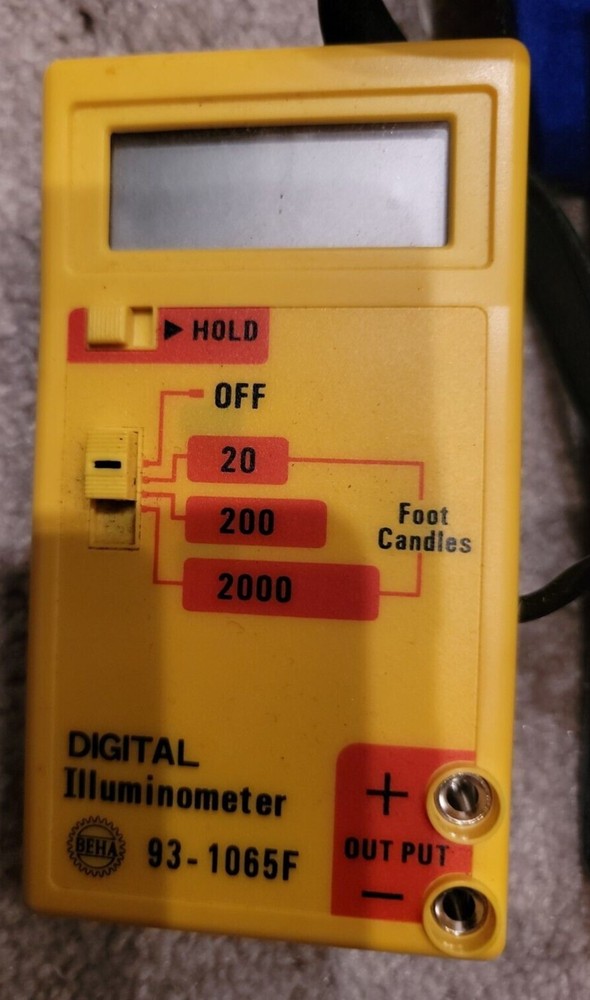 BEHA 93-1065F DIGITAL ILLUMINOMETER LIGHT METER 3 RANGE