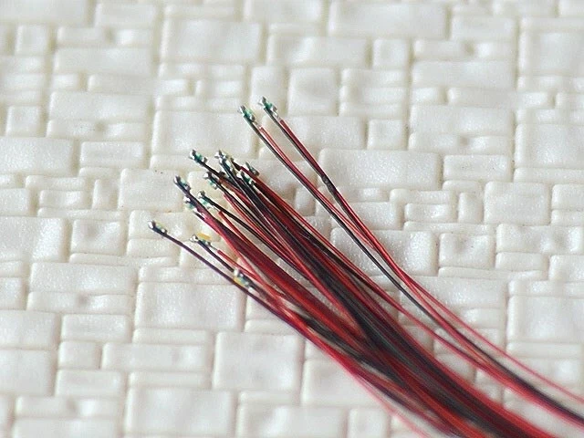 50X Wired Micro LED Pre-Soldered 0402,0603, 0805,1206 Copper Wire Lights SMD US