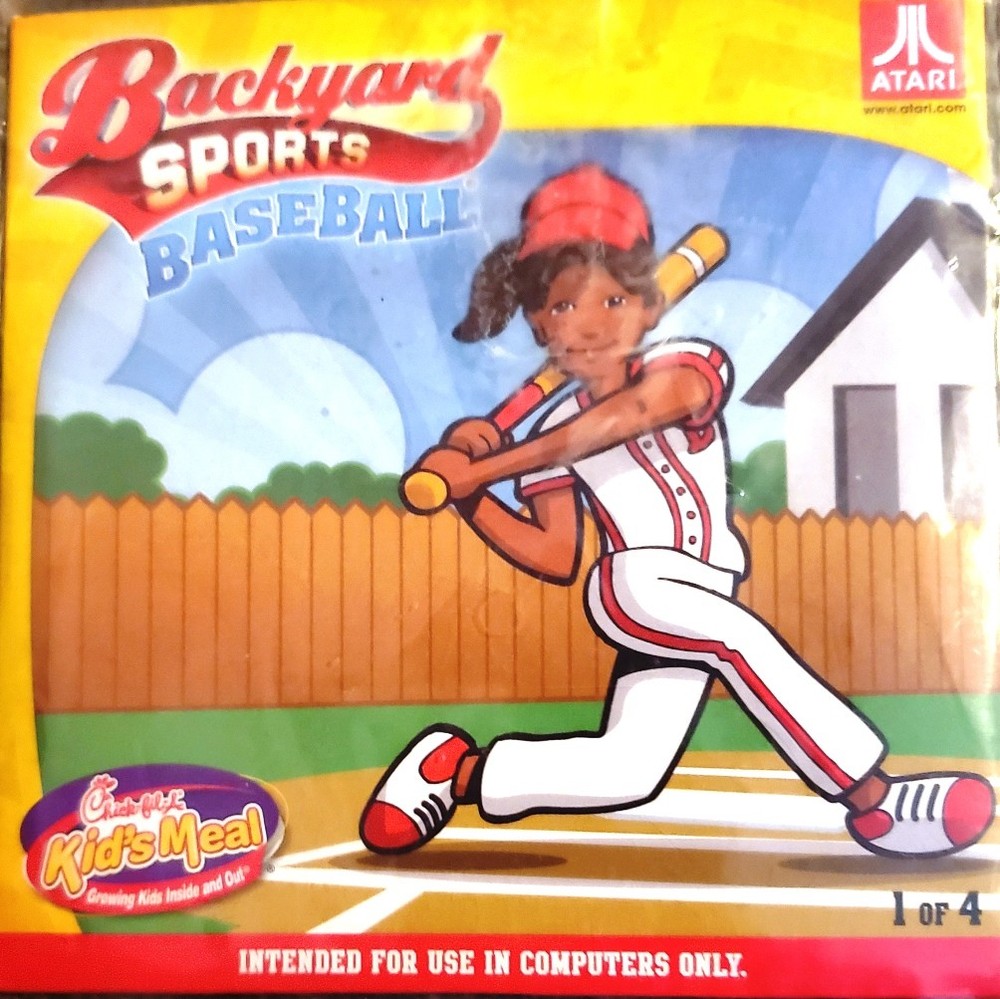 Backyard Sports Baseball CD-ROM Atari Pc Video Game