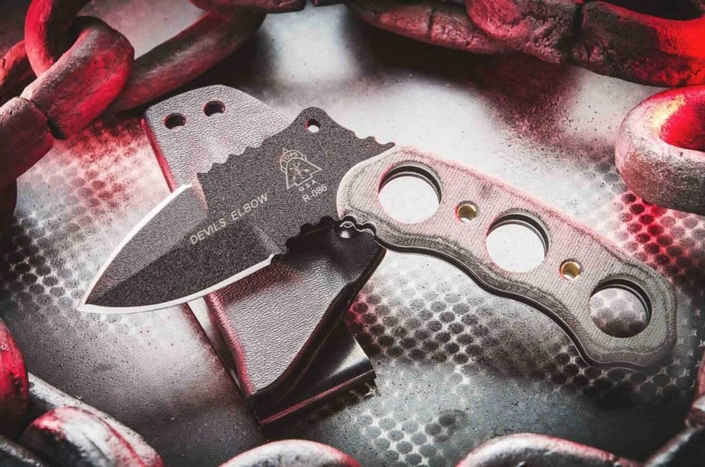 Tops DEV-01 Devil's Elbow XL 2.12" Fixed Blade Knife