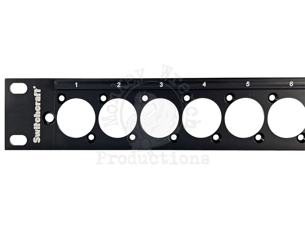 SwitchCraft Rack Panel Punched for 16 XLR E-Series