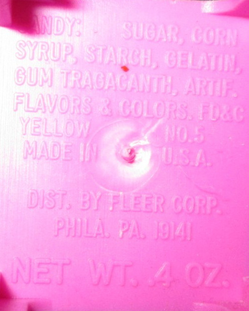 Vintage Fleer Corp Mini Pink Mailbox Empty Candy Container USA Made