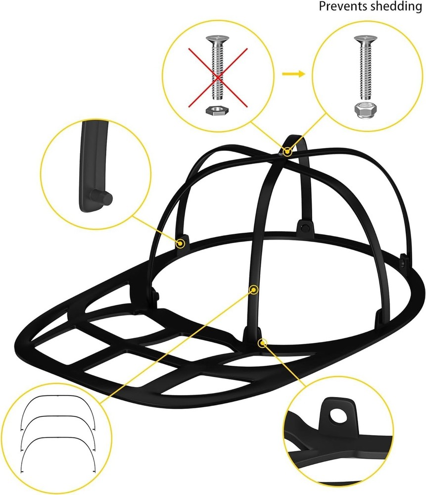Baseball Cap Hat Washer Sturdy Protector with Frame Cage for Laundry Cleaning