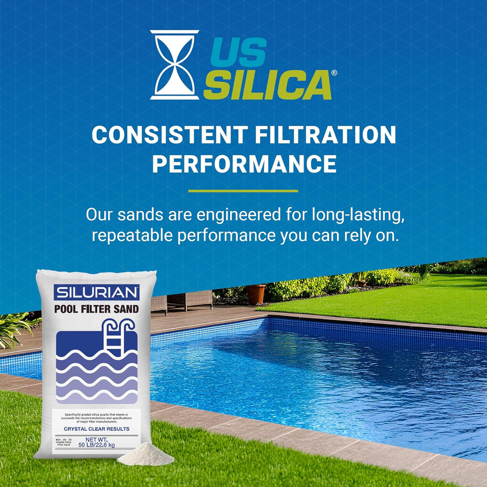 US Silica 3 Pack Angular Pool Filter Sand for Crystal Clear Water