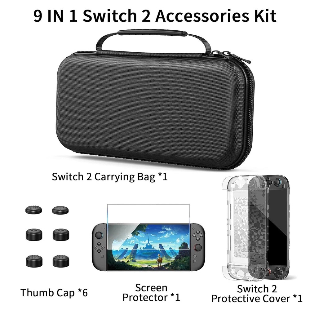 Cover Screen Protector Protective Carrying Case Switch 2 for Nintendo Switch 2