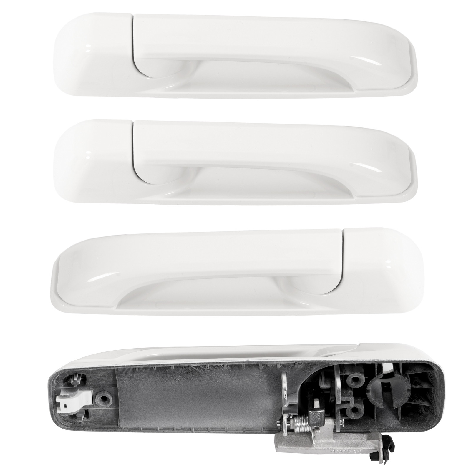 Fits DODGE RAM 1500 2009-2024/ RAM 2500 2011-2025 Outside Door Handle White 4Pcs