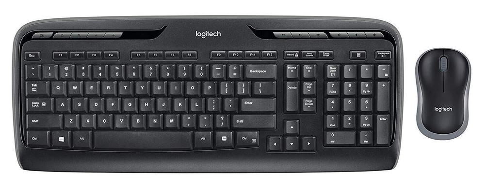Logitech K330 Wireless Desktop MK320 Keyboard With Wireless Mouse Combo — E...