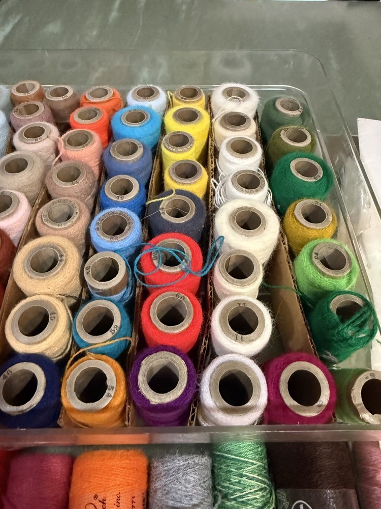Pretty Punch Dial-A-Loop Needle Punch with Threader and Yarn Thread Spools,More!