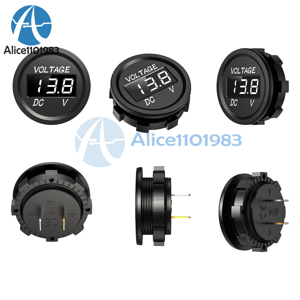 DC 5-48V Mini Waterproof Digital Voltmeter Voltage Tester LED Display Voltmeter