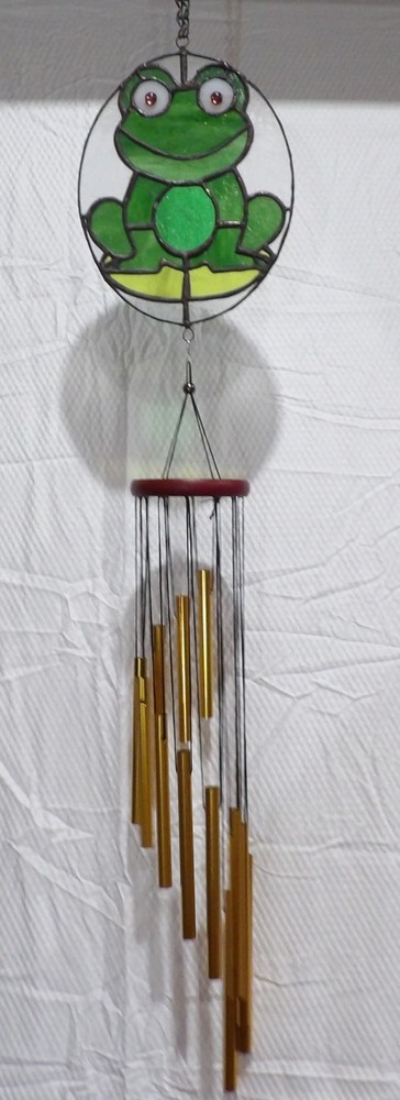 Stained Glass Frog Windchime