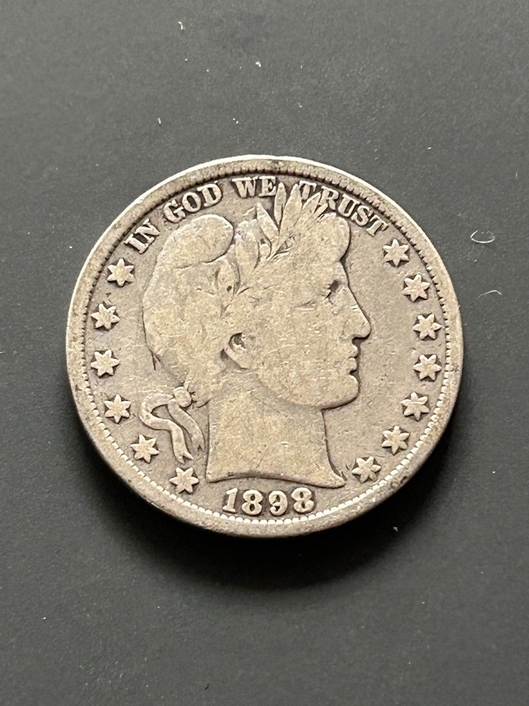 1898 US Barber Silver Half Dollar-Nice Collector Coin