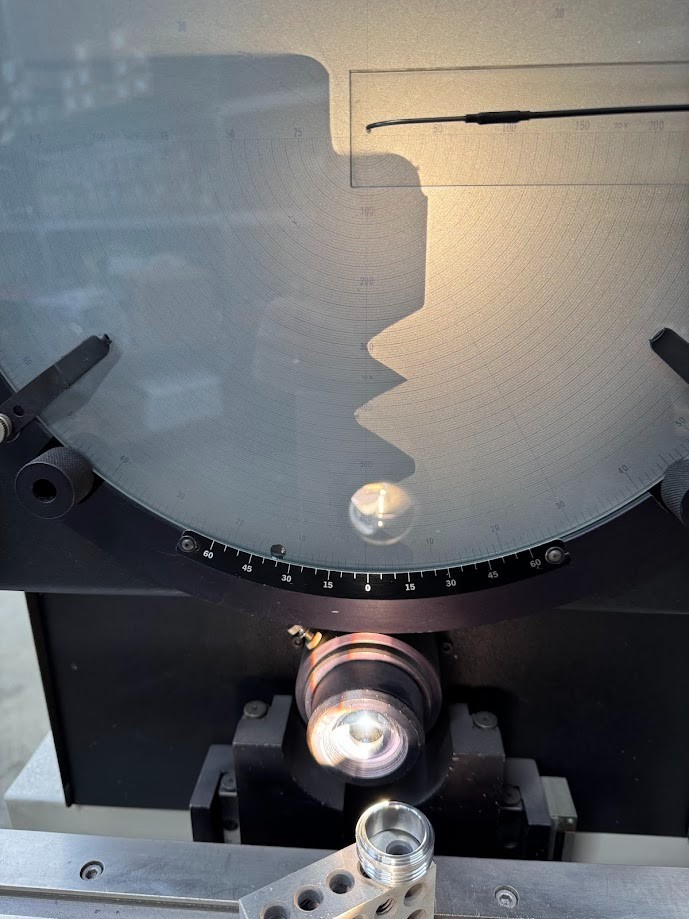 MicroVu Optical Comparator Model S 14A Micro Vu Edge detector