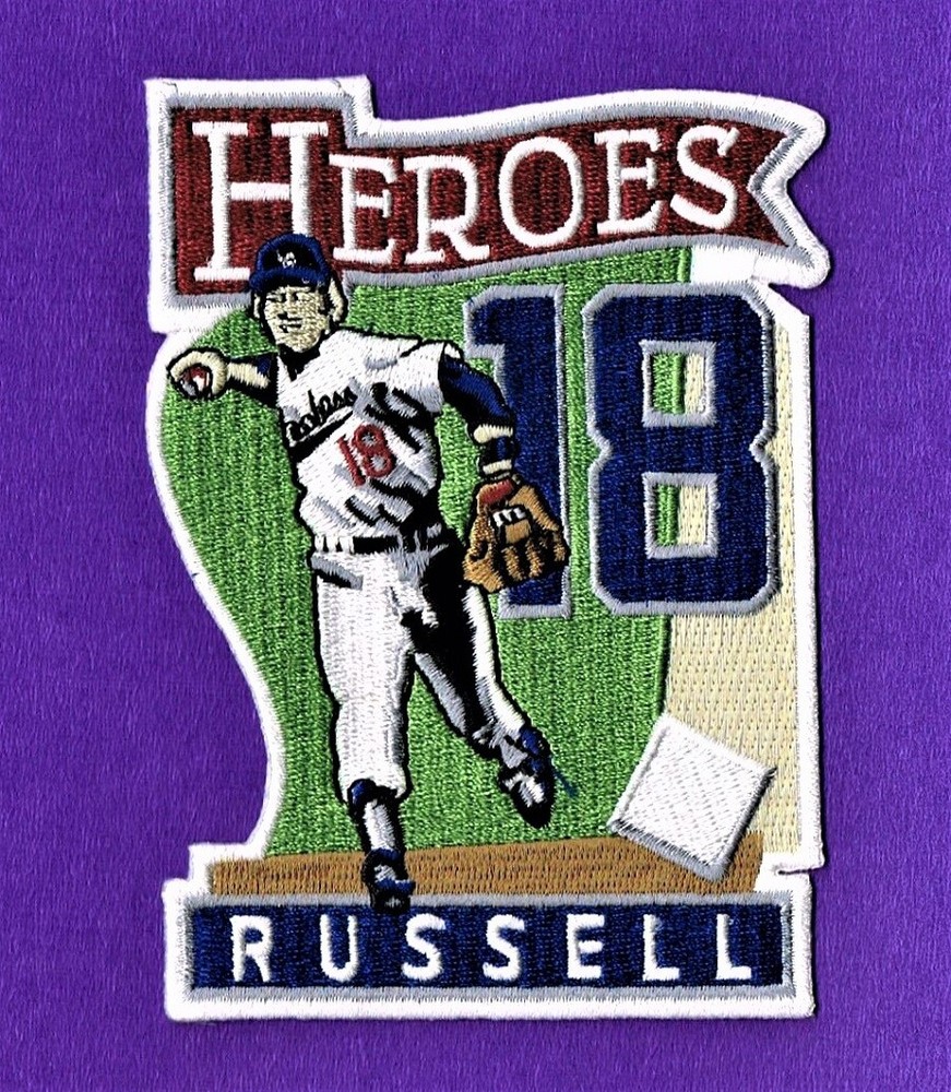 BILL RUSSELL HEROES LA DODGERS AUTHENTIC MLB PATCH