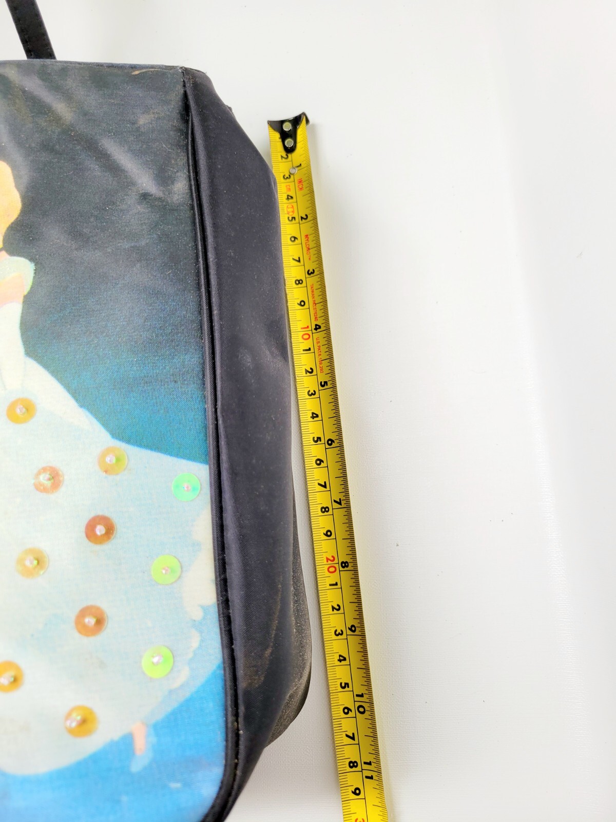 Disney 2005 Cinderella 13"x10" Glitter Sequin Handbag Purse New with Tags