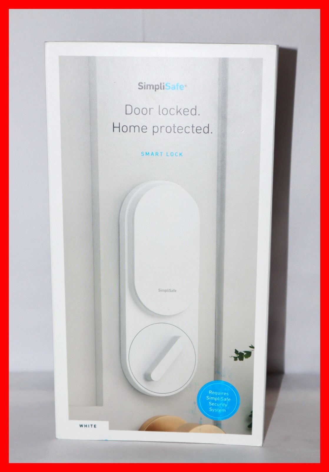 NEW! LATEST SimpliSafe SS3-LK-WW Smart Door Deadbolt Lock White W/ PIN Pad (O2)