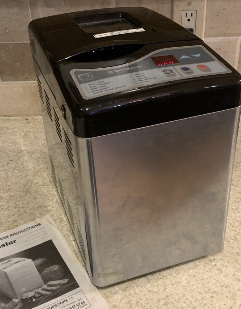 TOASTMASTER Model 1176S Automatic Bread AND BUTTER Maker Bread Machine Working