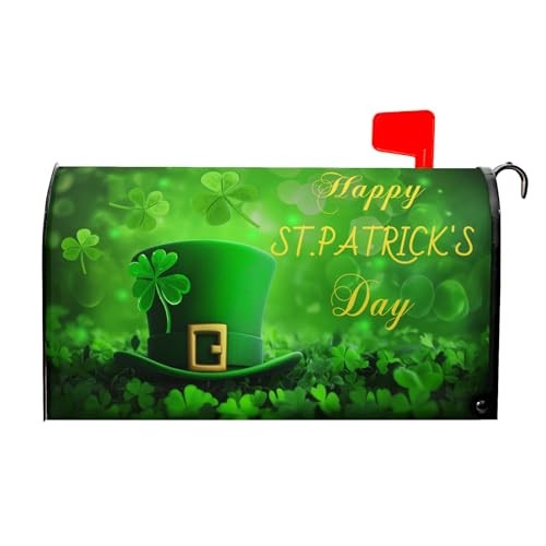 Happy St. Patrick's Day Mailbox Covers Spring Mailbox Wraps Magnetic Standard