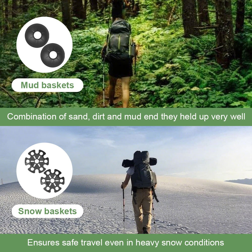 10 PCS Universal Replacement Rubber Tips Set for Trekking Pole Tips Protectors