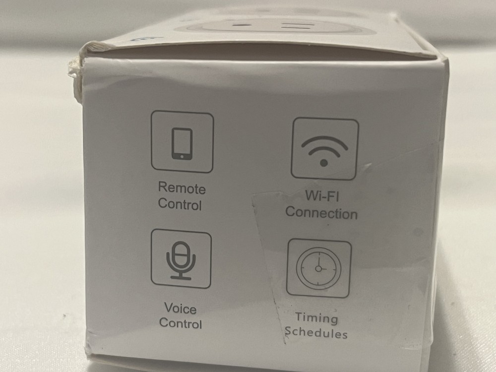 2 PACK Mini Smart 2.4G Wifi Plug Socket Outlet Work Alexa&Google Home Assistant