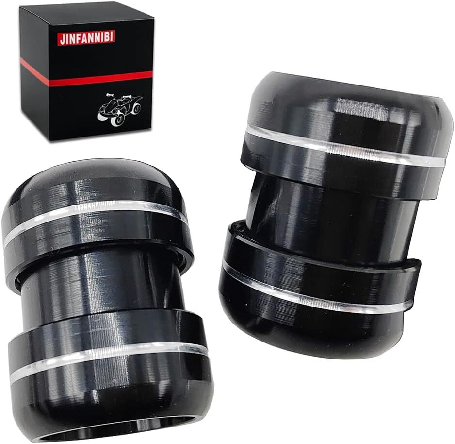 2PCS ATV Black Exhaust Pipe Clamps Clamp for Yamaha Banshee 350 YFZ350 1987-2006